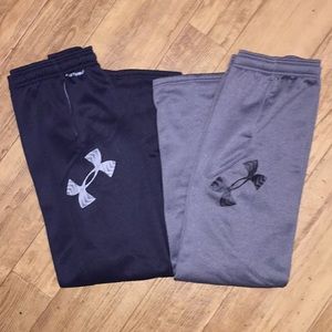 Identical black and gray Under Armour sweats!